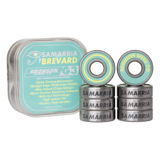 Bronson Speed Co. G3 Skateboard Bearings - Samarria Pro