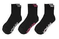 Impala Everyday Sock 3pk - Black