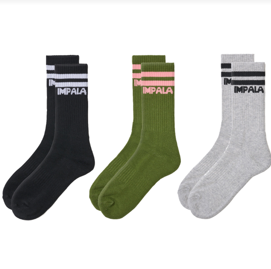 Impala Stripe Sock 3pk - Camo