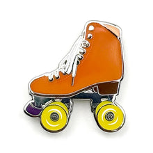  Smarty Pants Paper Roller Skate Pin - Orange