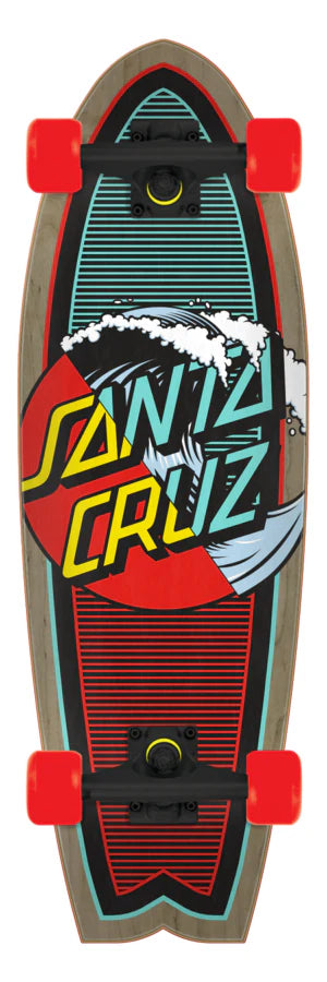 Santa Cruz Classic Wave Splice Complete Skateboard - 8.8" x 27.7"